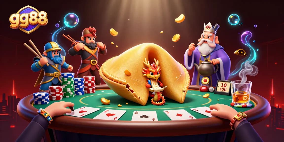 Engage with gg88's thrilling gambling experience through a magical 3D scene.