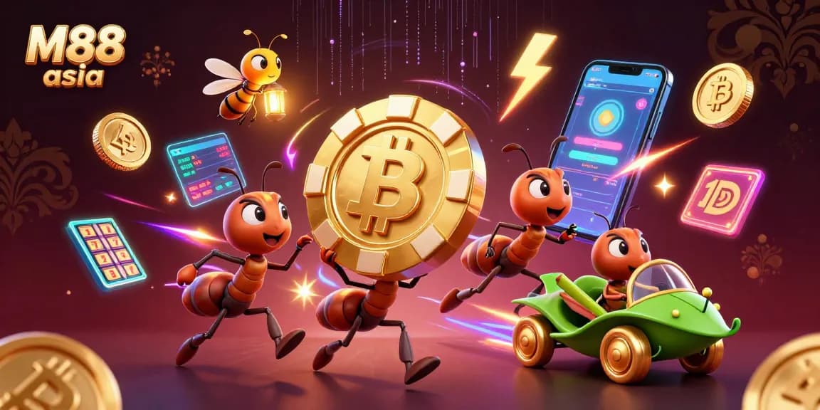 Win big with M88 asia by joining ants on a thrilling heist in a vibrant online casino scene.