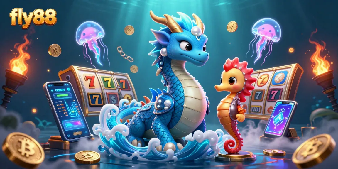 Experience thrilling gaming adventures with fly88; join the underwater fun of slot reels and casino treasures.