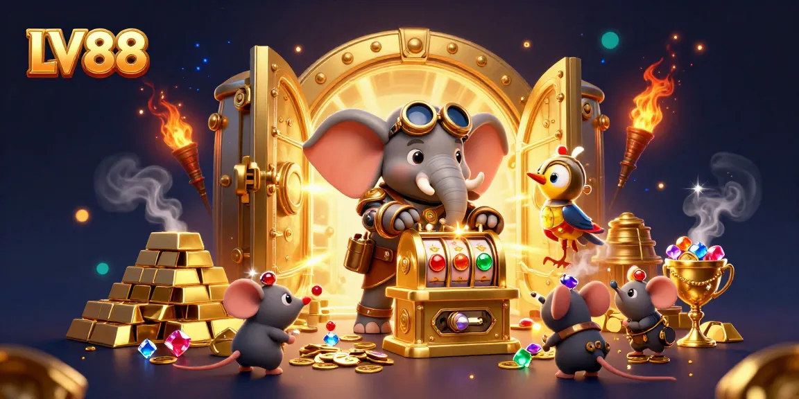Experience LV88's thrilling golden treasure vault with amazing gameplay features in a steampunk setting.