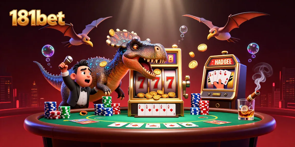 181bet offers thrilling slots action as a pachycephalosaurus wins jackpots, capturing betting excitement.