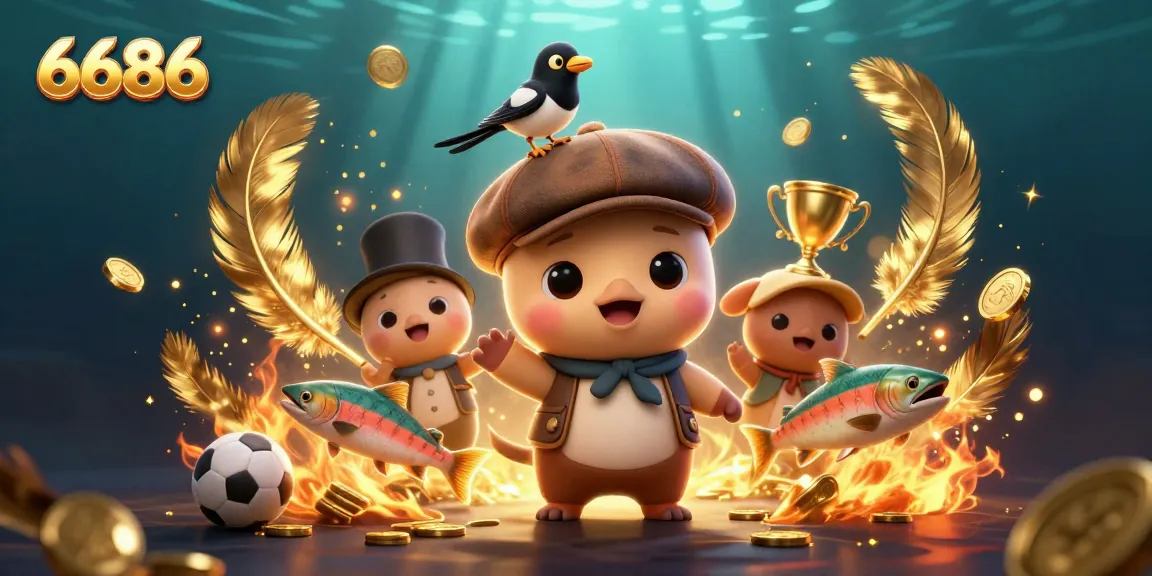 Bet on 6686 and enjoy vibrant, animated gambling fun featuring playful characters and betting elements.