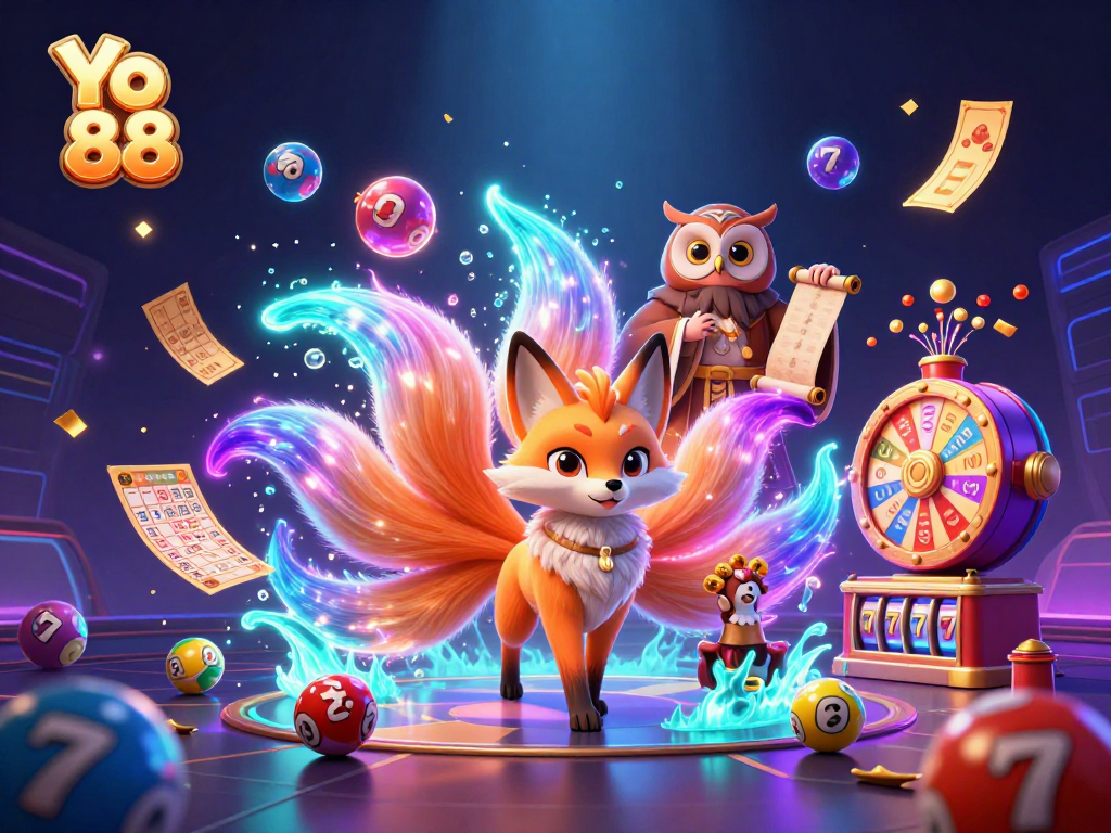 Engage in exciting lottery action at Yo 88 with colorful elements and dynamic gameplay.