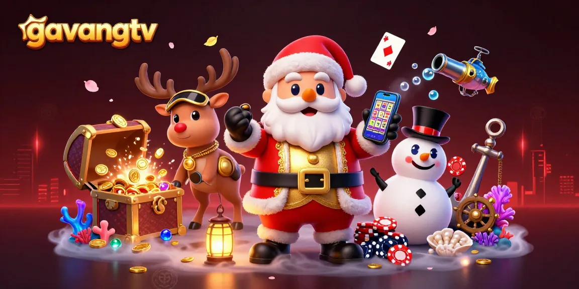 Engage with exciting gameplay on gavangtv, featuring jackpot slots and colorful casino characters.